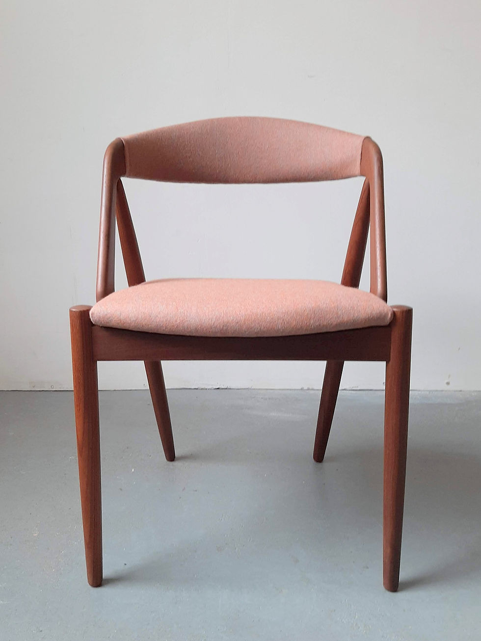Thumbnail: Model 31 dining chairs by Kai Kristiansen teak and wool