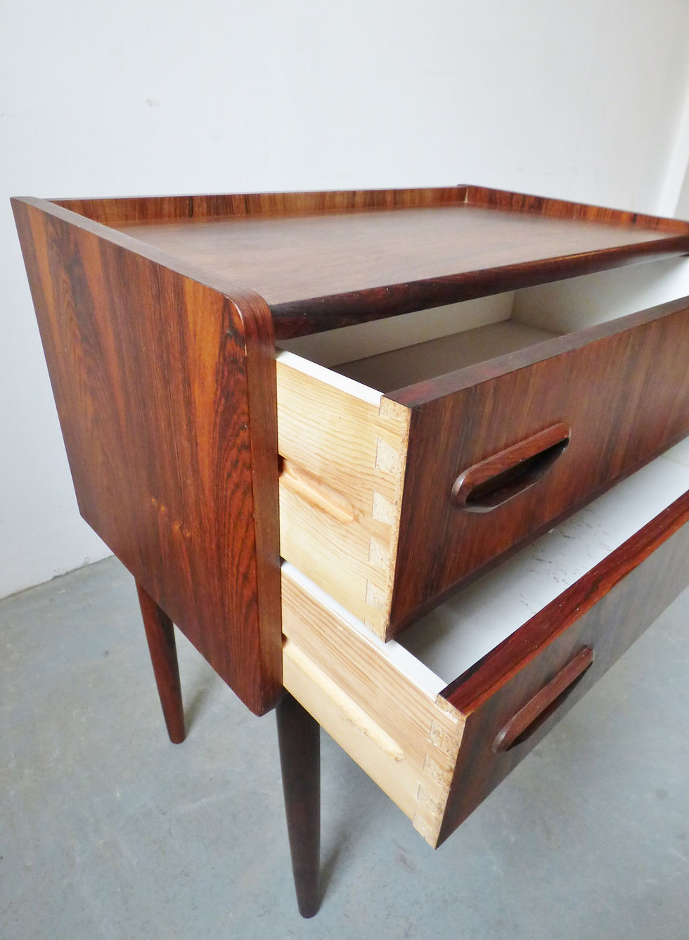 Thumbnail: Mid-century Danish rosewood hall chest from P Westergaard