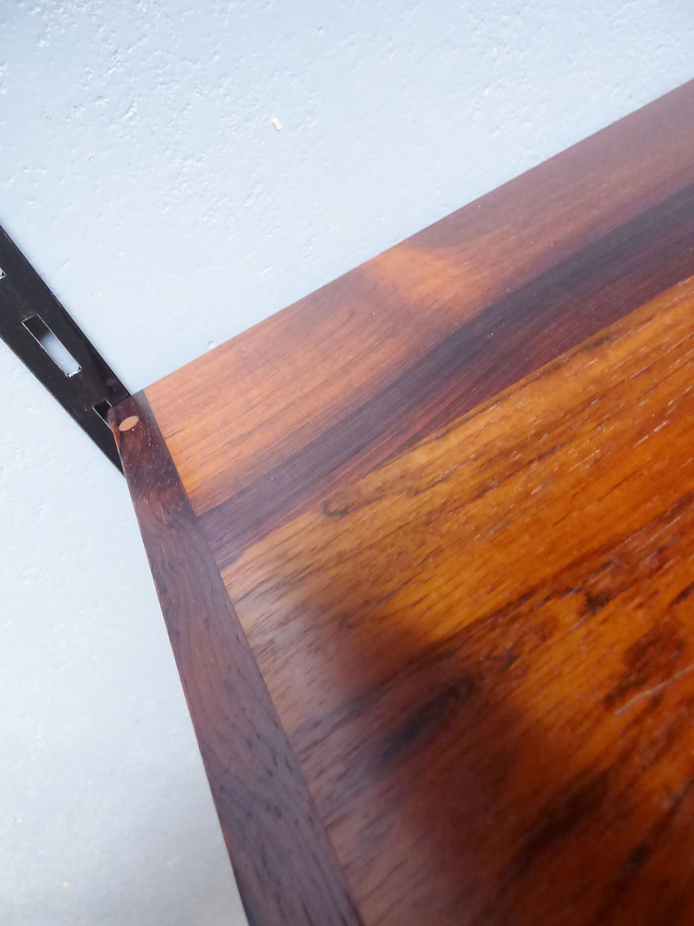 Thumbnail: Adjustable rosewood shelving by Kai Krisitansen for Feldballes Møbelfabrik FM