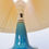 Thumbnail: Blue ceramic table lamp by Søholm