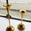 Thumbnail: Pair of vintage Danish brass candle sticks