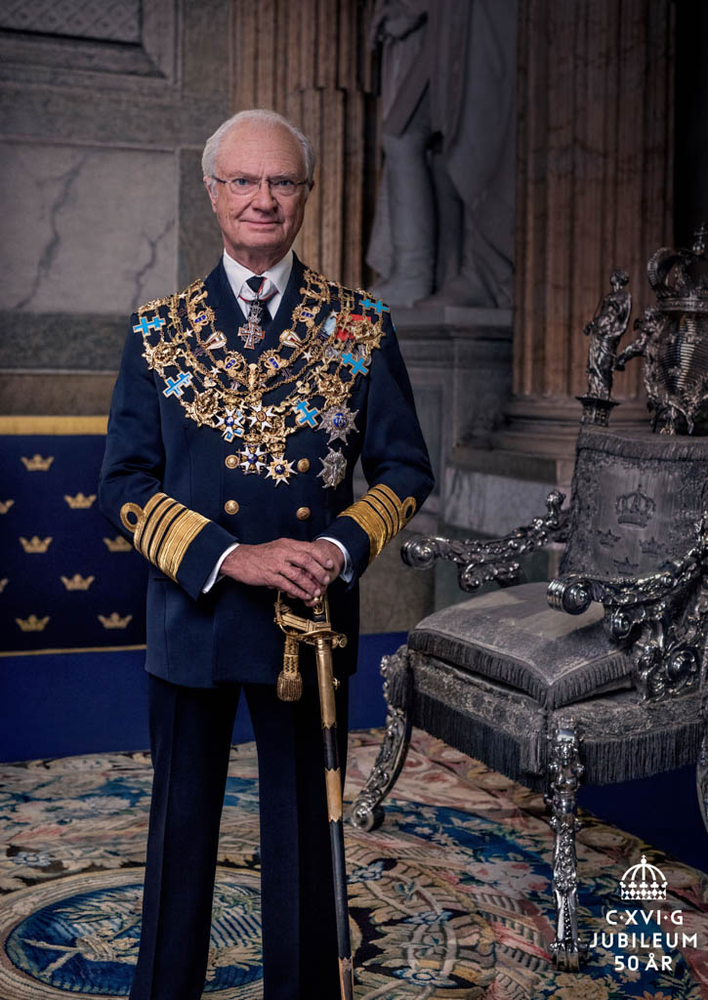 rey Carlos XVI Gustavo de Suecia