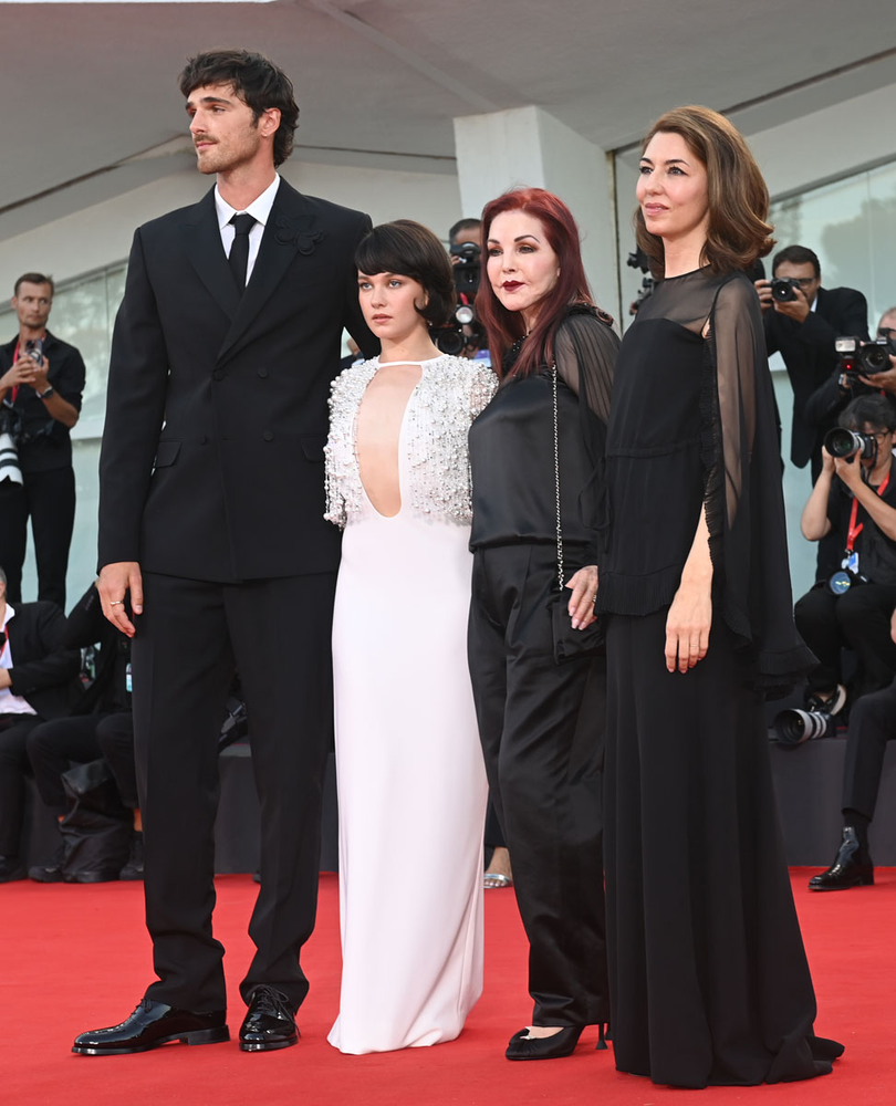 Cailee Spaeny, Jacob Elordi, y Sofia Coppola
