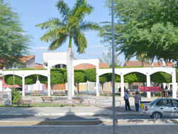 O centro da cidade de Potengi
