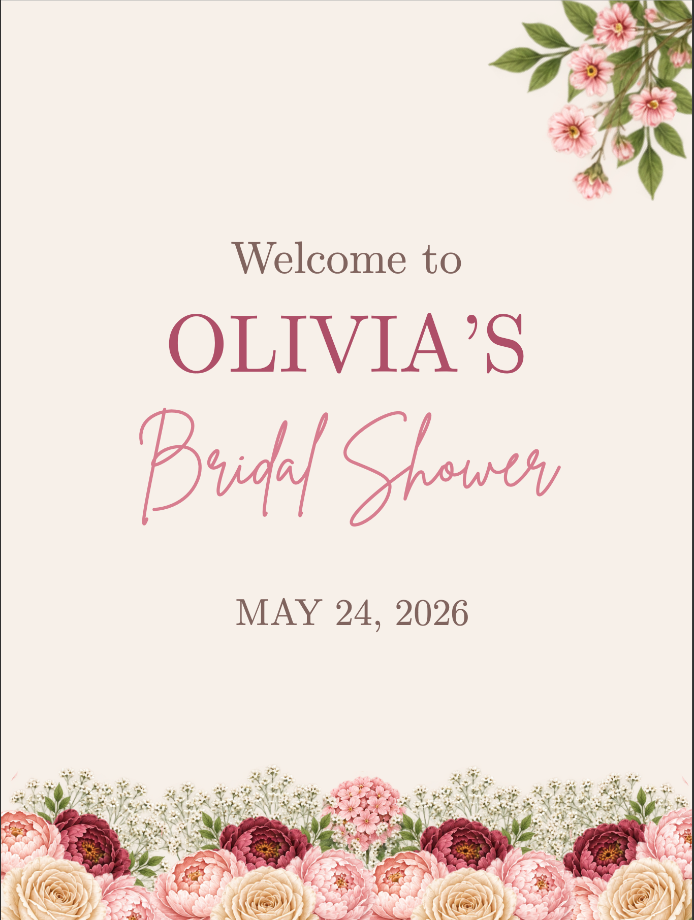 Bridal Shower Sign