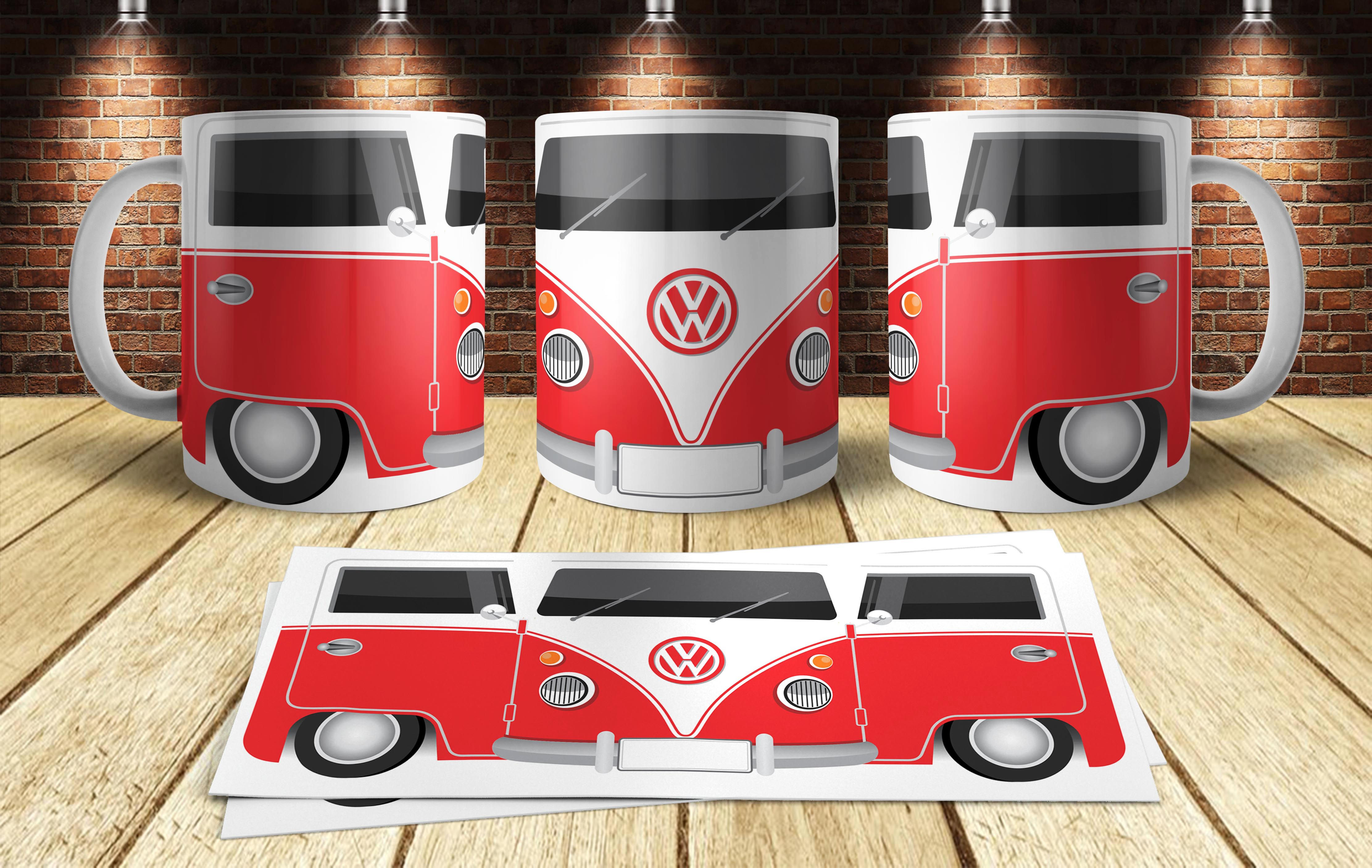 WV Kombi - Caneca Porcelana
