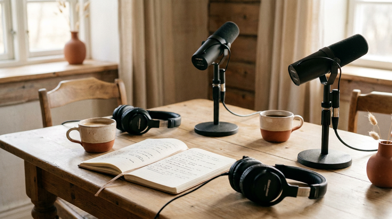 Un buen pódcast empieza mucho antes de encender el micrófono