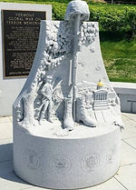 Handcrafted granite sculpture and memorial stone engraving in New England.