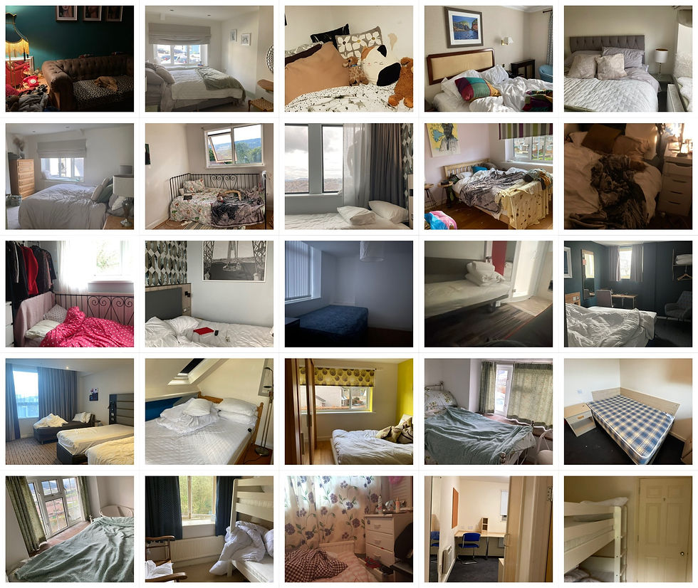 'Displaced' a collage by Dragon Roberts