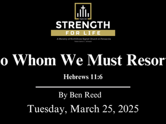 To Whom We Must Resort