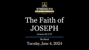 Blog title card; topic is the life of the Bible character Joseph