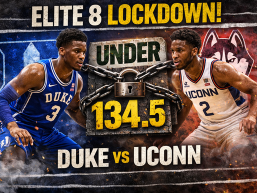 ELITE 8 BEST BET: UCONN vs Duke Sunday 3-29-2026