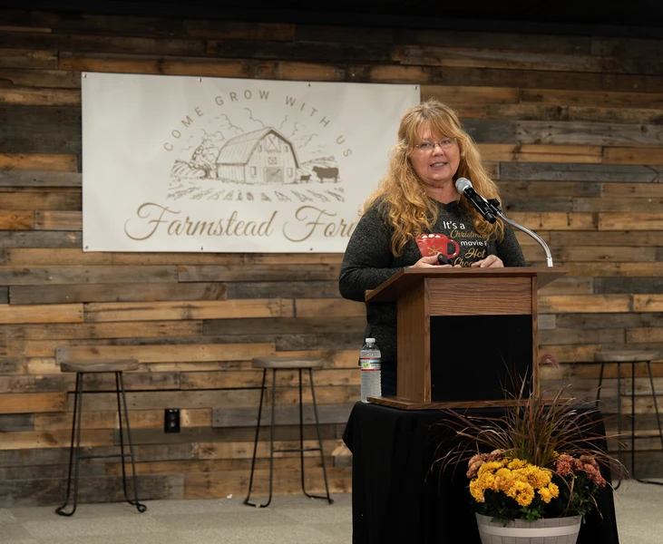 Suzanne Shires, Master Herbalist at the Farmstead Forum in Carrollton, GA