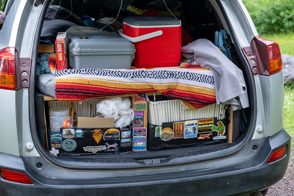 "Organizing" our living space on the "Great Trip" - Boundary Waters, Minnesota
