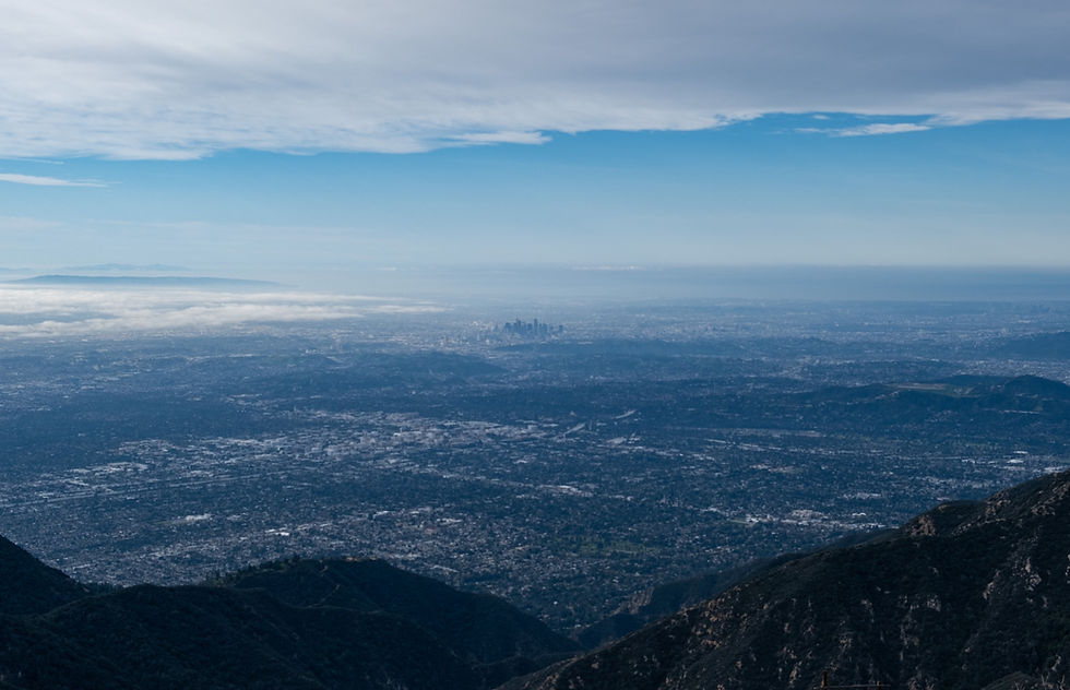 The sprawl of Los Angeles from the peak of Mt. Wilson, 2023