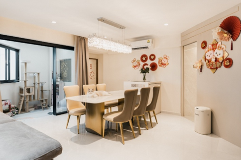Warm White can brings out the coziness ambience for the space