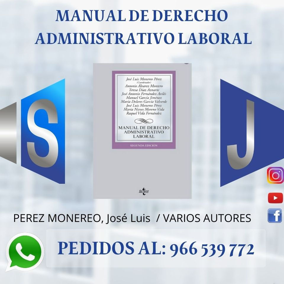 MANUAL DE DERECHO ADMINISTRATIVO LABORAL