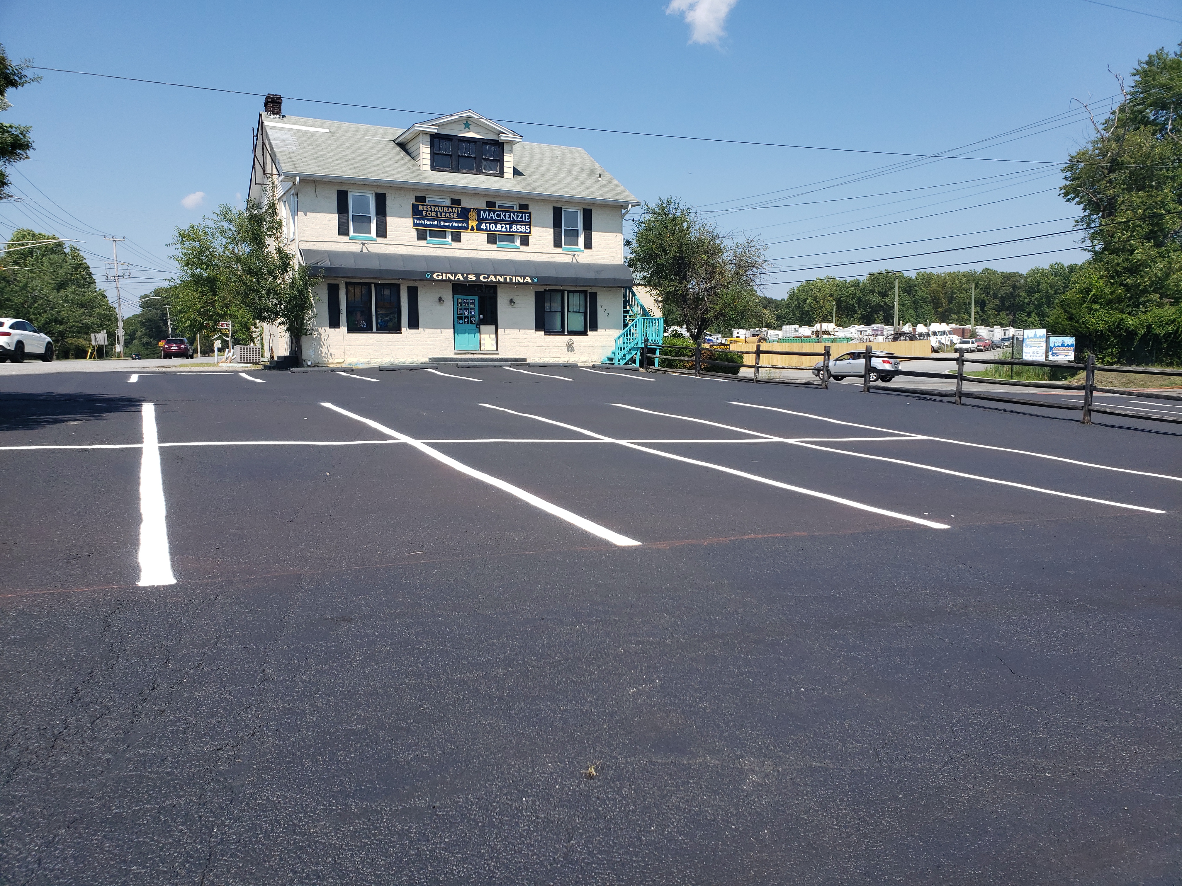 Parking lot paving project