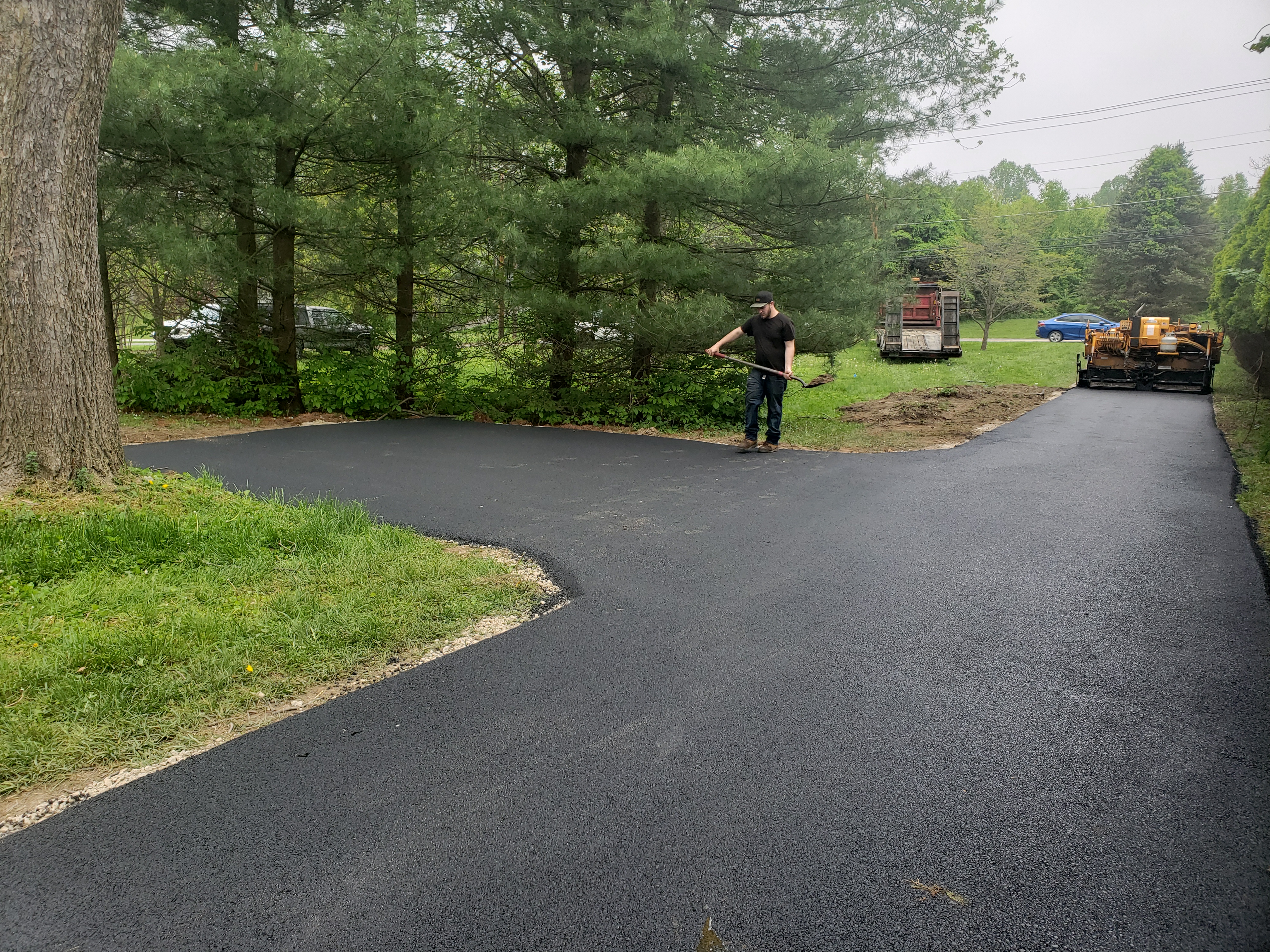 Parking lot striping project