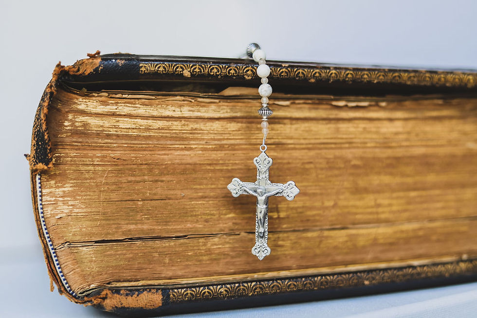 Thumbnail: Single Line Pewter Rosary