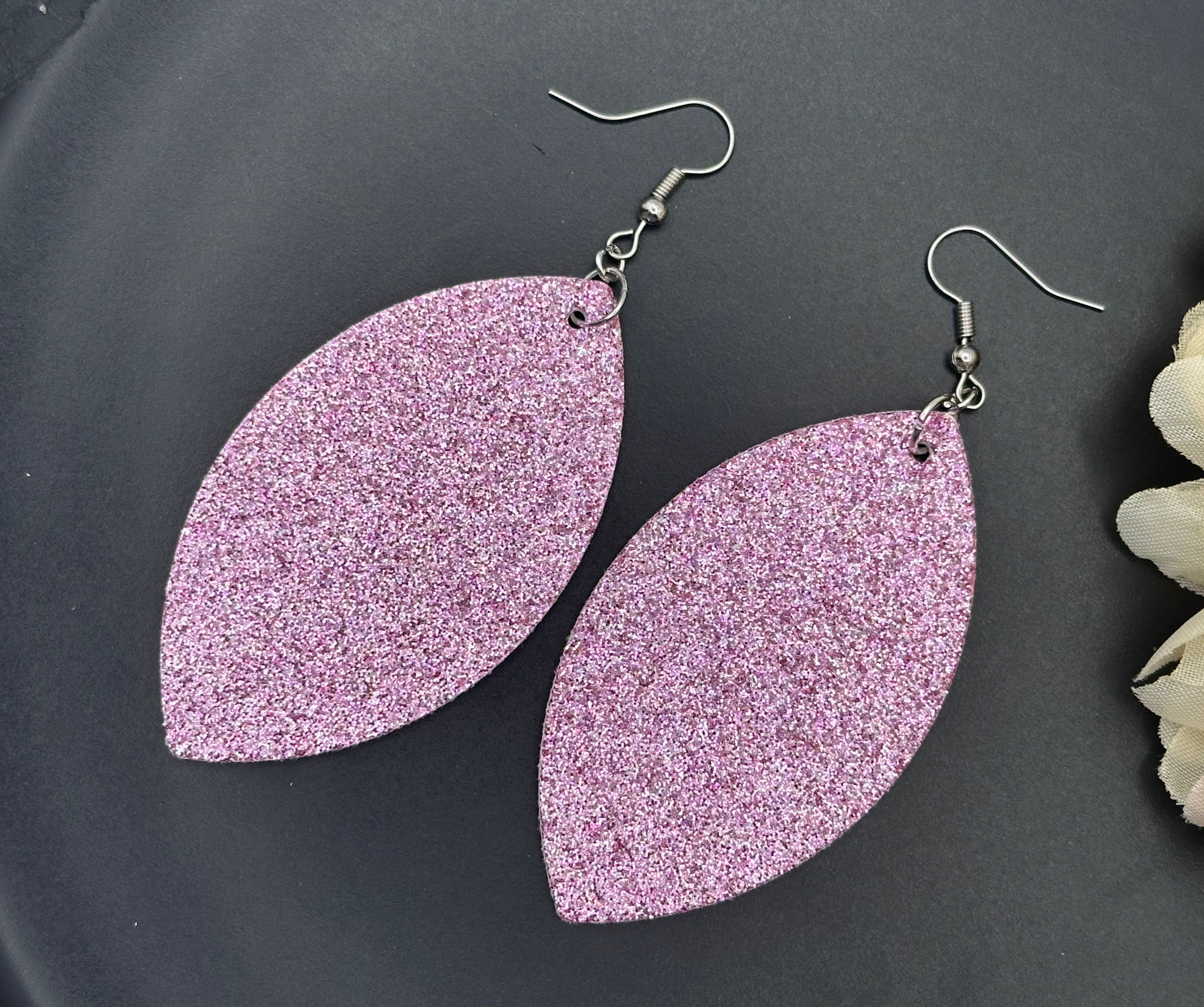 Pink Champagne Sparkle Earrings