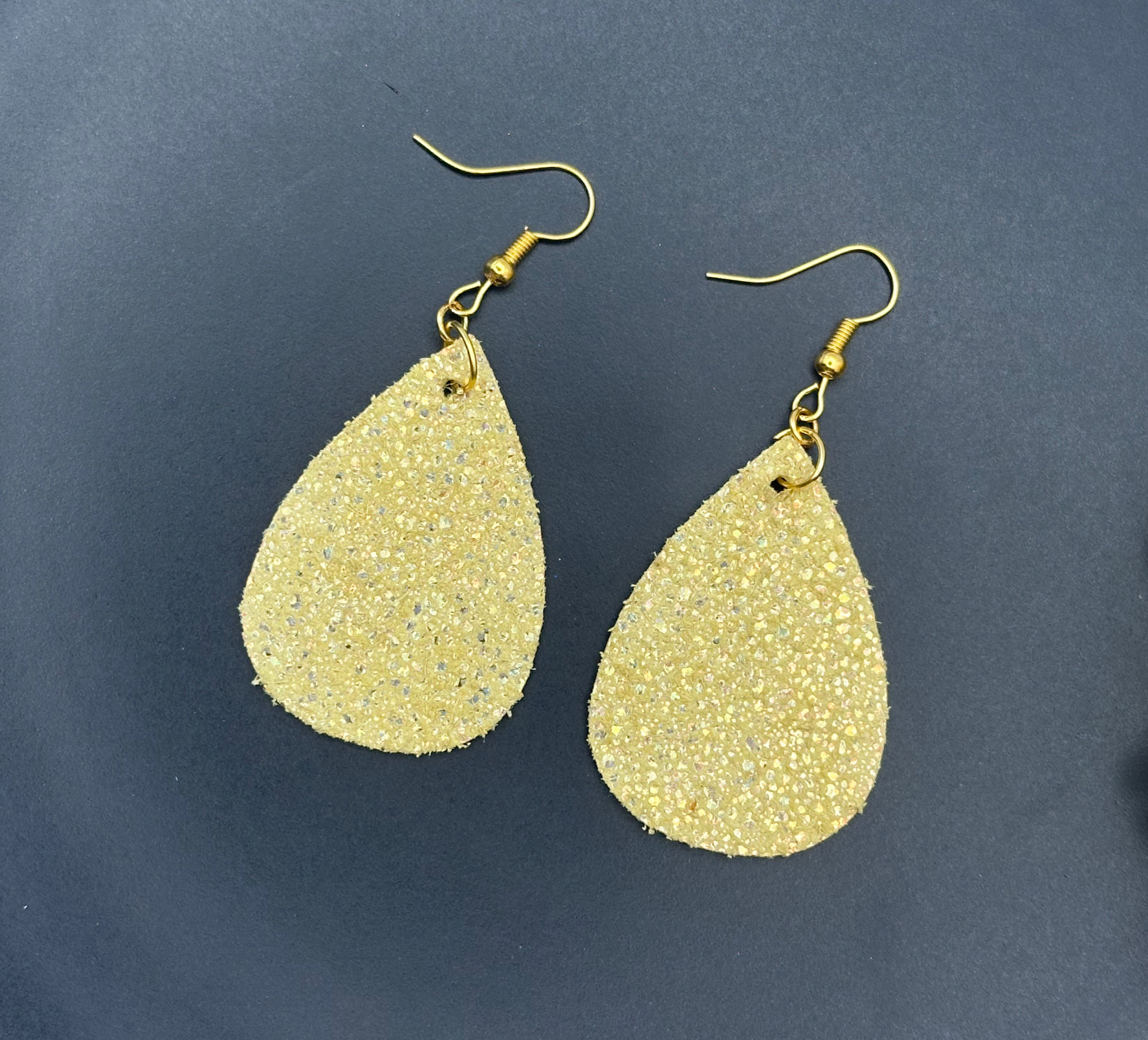 Golden Hour Glam Teardrop Earrings