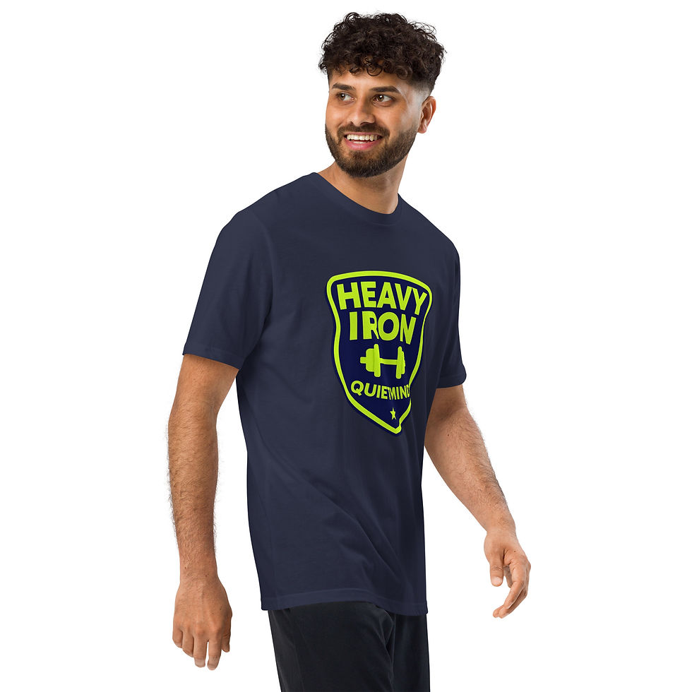 Thumbnail: HEAVY IRON, QUIET MIND Under ArmourⓇ Quick-Dry Unisex Gym T-Shirt