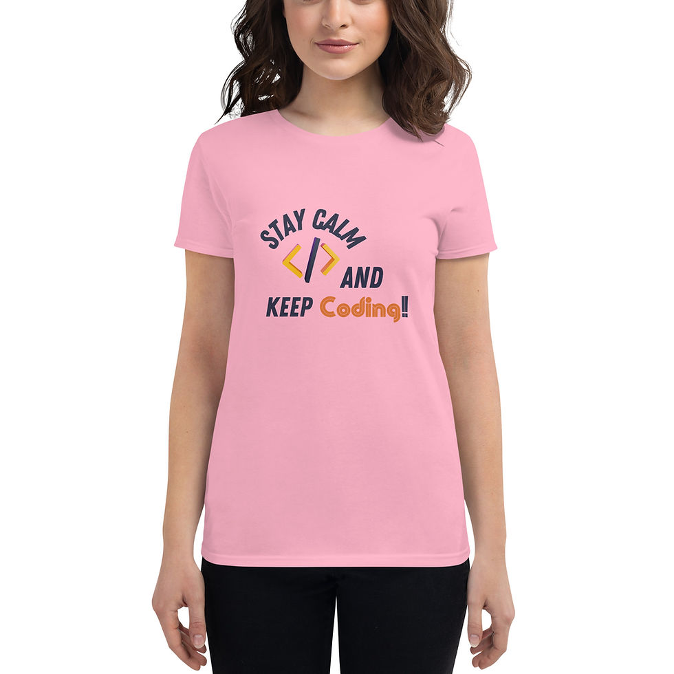 Thumbnail: Stay Calm and Keep Coding - Women's short sleeve t-shirt