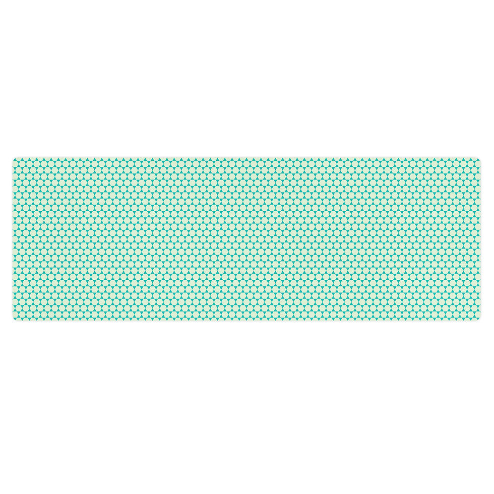 Thumbnail: Iris Blue Hexagon Beauty yoga mat large