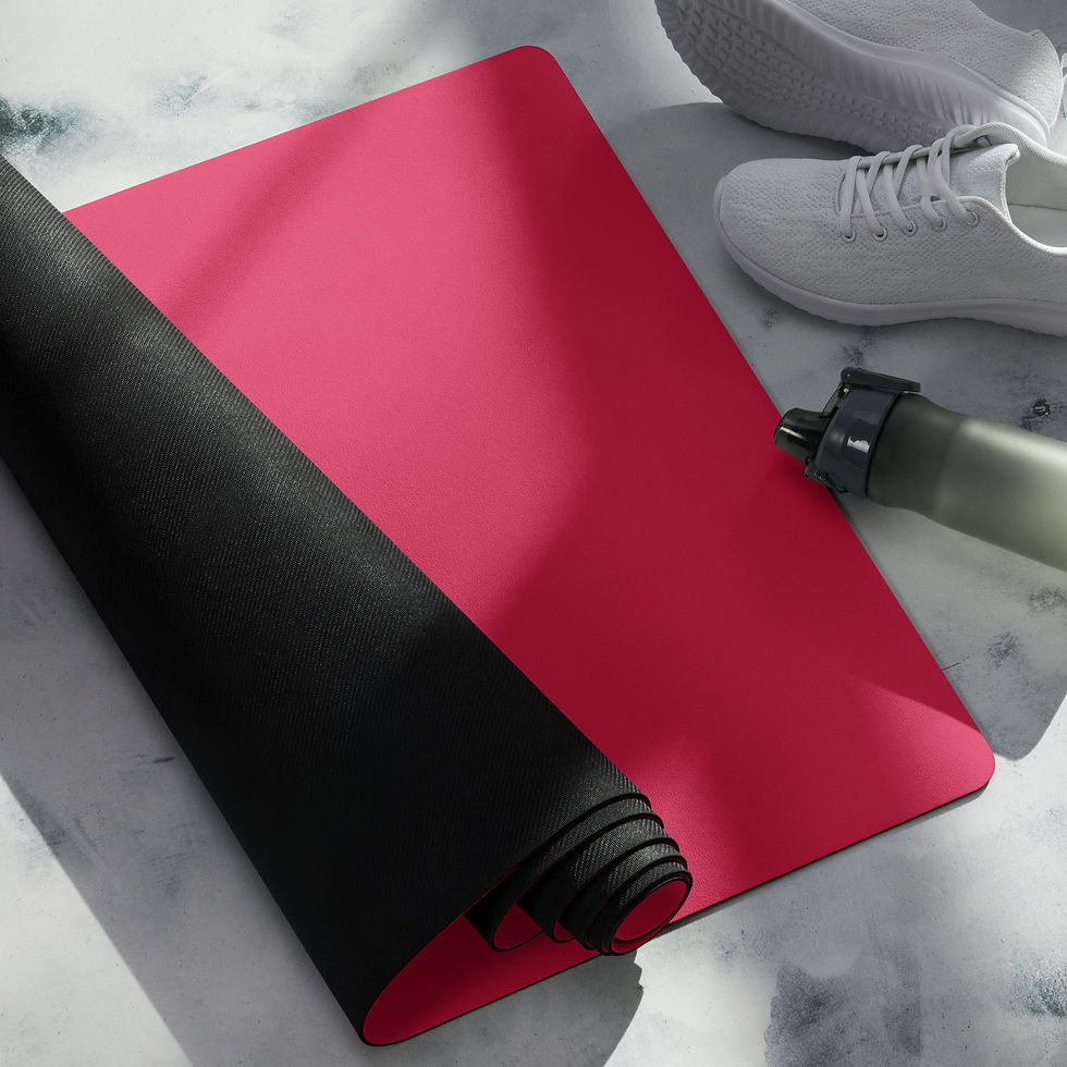 Crimson Serenity Yoga Mat