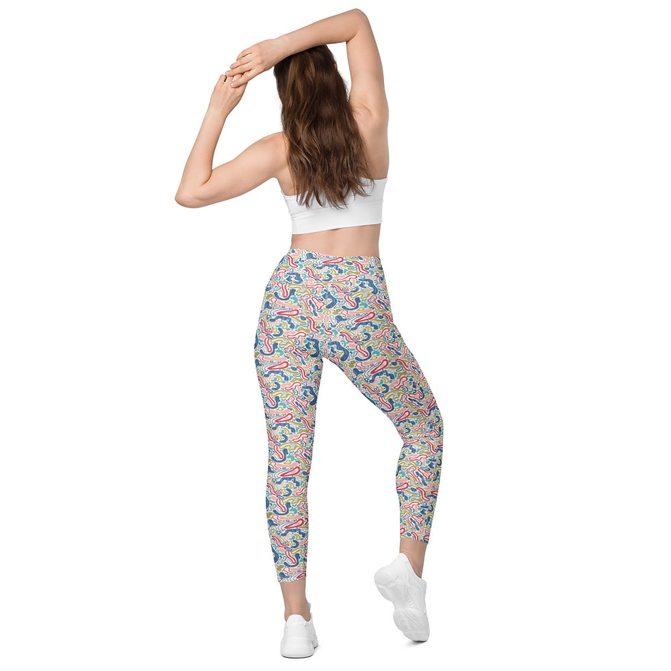 Thumbnail: Crossover leggings for women with Pockets