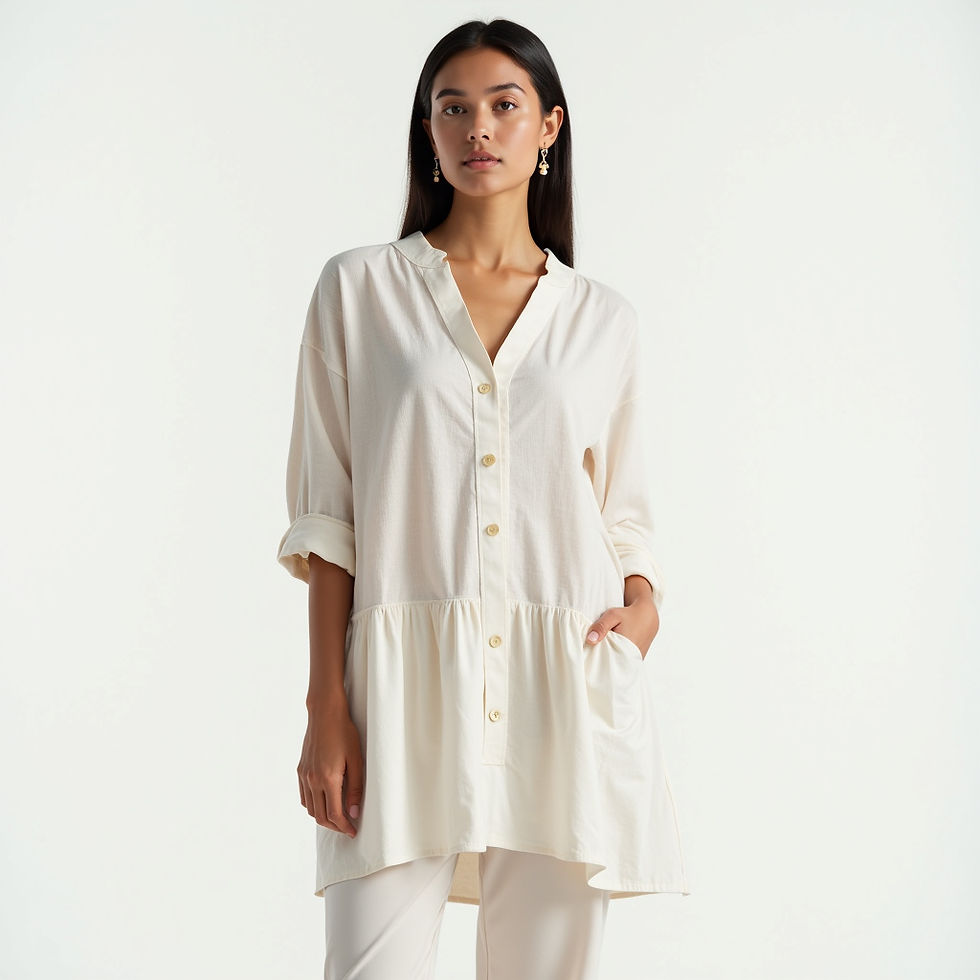 Linen Blend Tunic