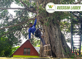 Wild Valley Adventure Retreat - Russian Ladder - Resorts in Kanakapura Road
