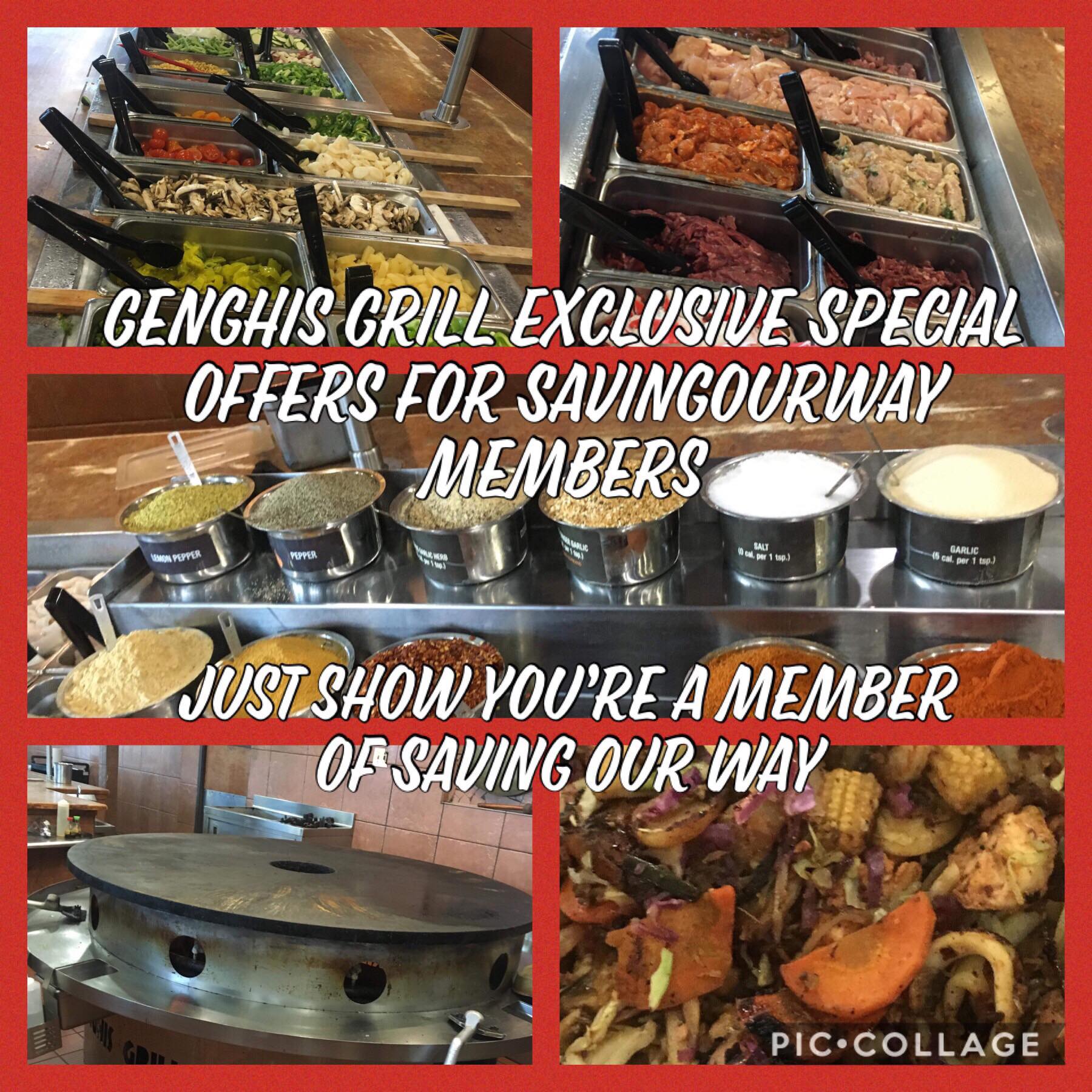 BOGO Exceptional Provide for Preserving Our Course Individuals @ Genghis graphic regarding Genghis Grill Printable Coupon identify BOGO Unique Deliver for Conserving Our Route Individuals @ Genghis