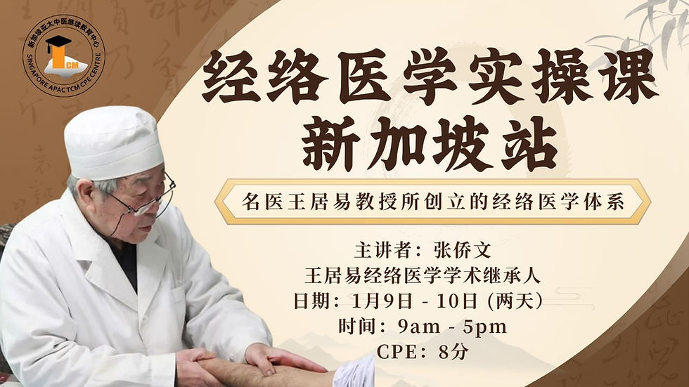 经络医学实操课(新加坡站)