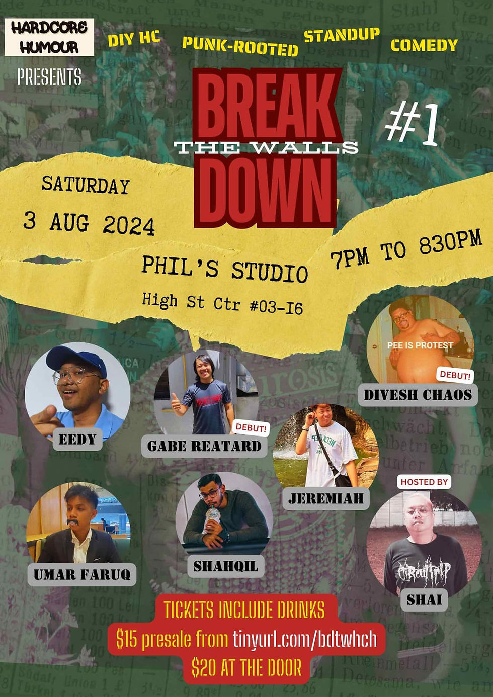 Break the wall down comedy