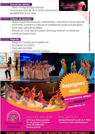 Recherche Danseuses Orientales de Niveau Inter/Avancés/Semi-pro / CASTING 2021-2022 - FESTIVAL 2022