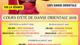 COURS D'ÉTÉ AVEC SORAYA SAADI DU 1er AU 03 JUILLET 2026 ! ACCESSIBLES A TOUTES (y compris initiation)