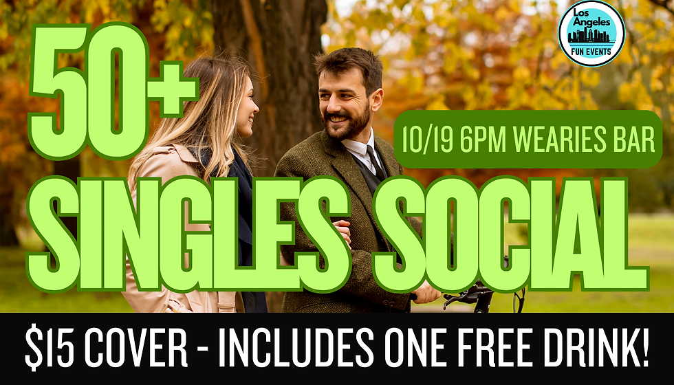 50+ Singles Social (Includes 1 Free Drink!)
