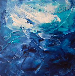 Freed, acrylics on canvas, 100x100cm
