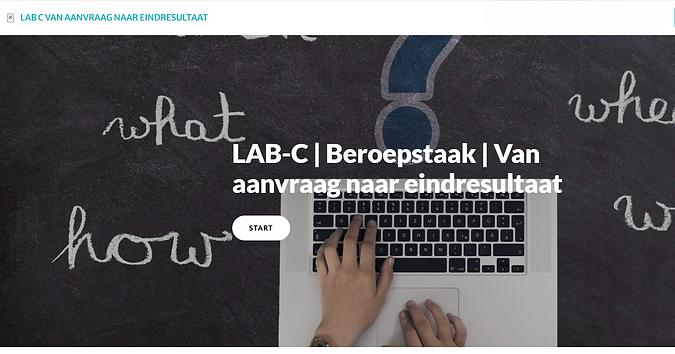 Beroepstaak C-lijn Van aanvraag naar eindresultaat