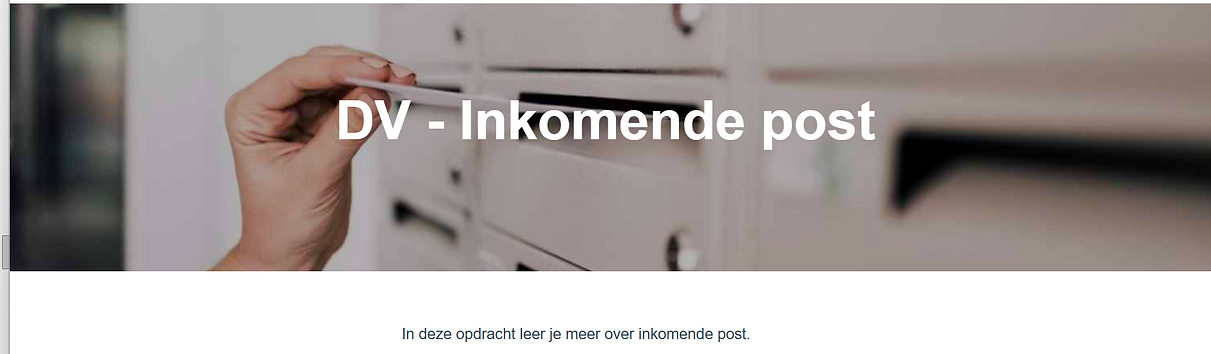DV - Inkomende post