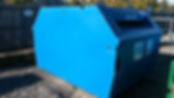 Direkttömmande container