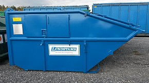 Direkttömmande container