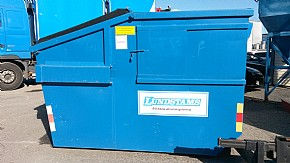 Direkttömmande container