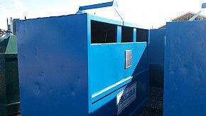 Bottentömmande container