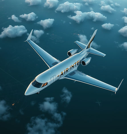 create an image of private planes on which AIR INTEL is written.jpg