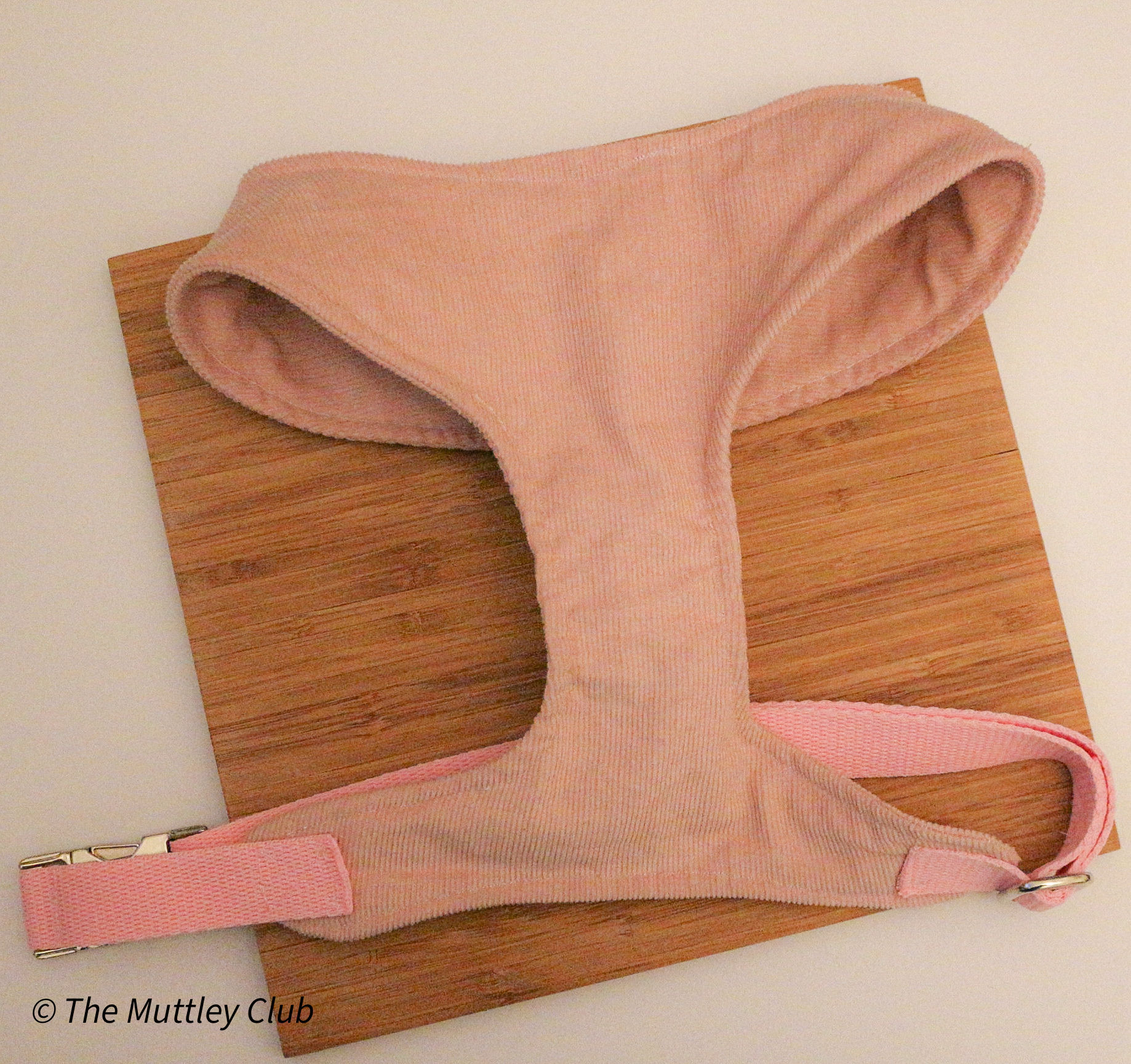 Pink Pawduroy Adjustable Harness