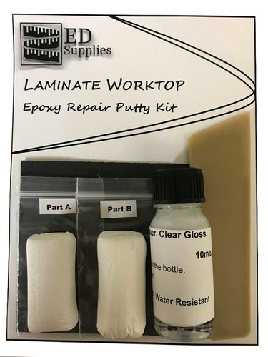 Corian® Sink & Worktop Epoxy Repair Putty - Repairs Broken Edges, Chips & Cracks. 38g (White