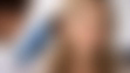 A woman having  a hearing test